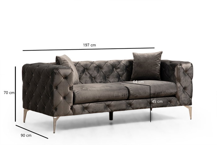 Atelier Del Sofa Como 2 Seater - Antracita
